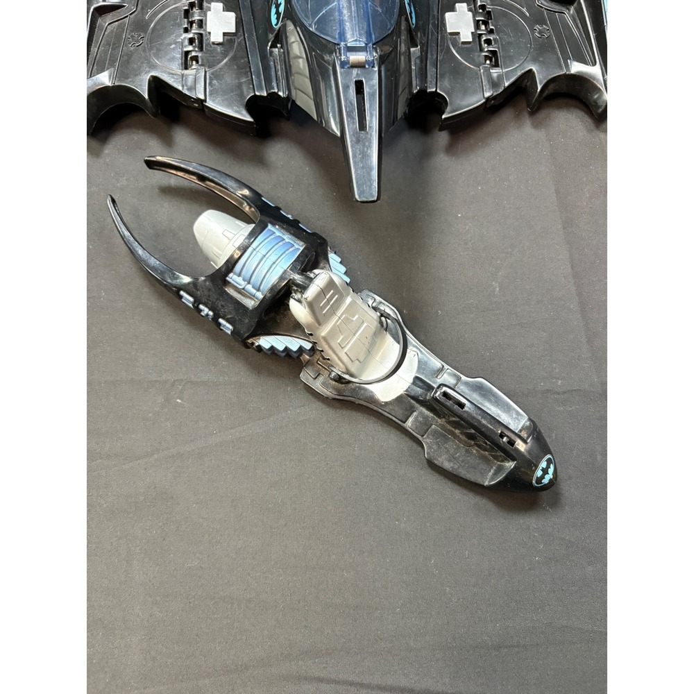 Vintage 1995 Batman Forever Batwing Vehicle Kenner Tonka DC Comics Black Toy - Picture 9 of 10